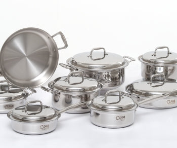 15 Piece Stainless Steel Cookware Set USA Made Stainless Steel Cookware Set USA Made