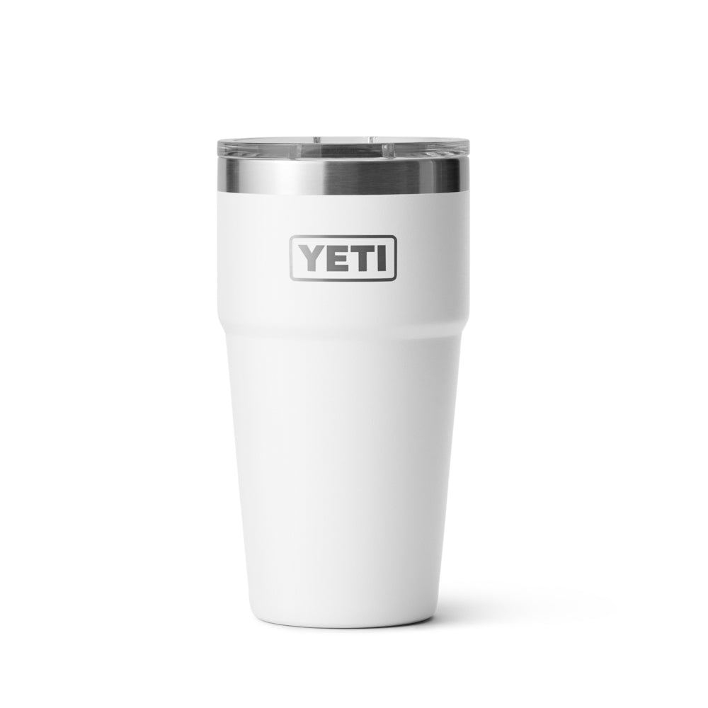 21071503703 TERMO RAMBLER 20oz STACKABLE CUP TAPA MAGNETICA BLANCO MARCA YETI