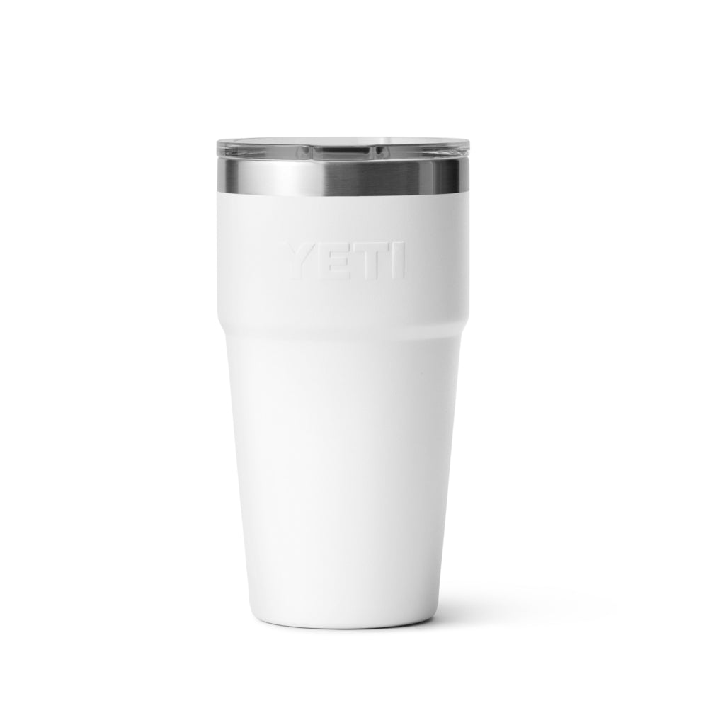 21071503703 TERMO RAMBLER 20oz STACKABLE CUP TAPA MAGNETICA BLANCO MARCA YETI