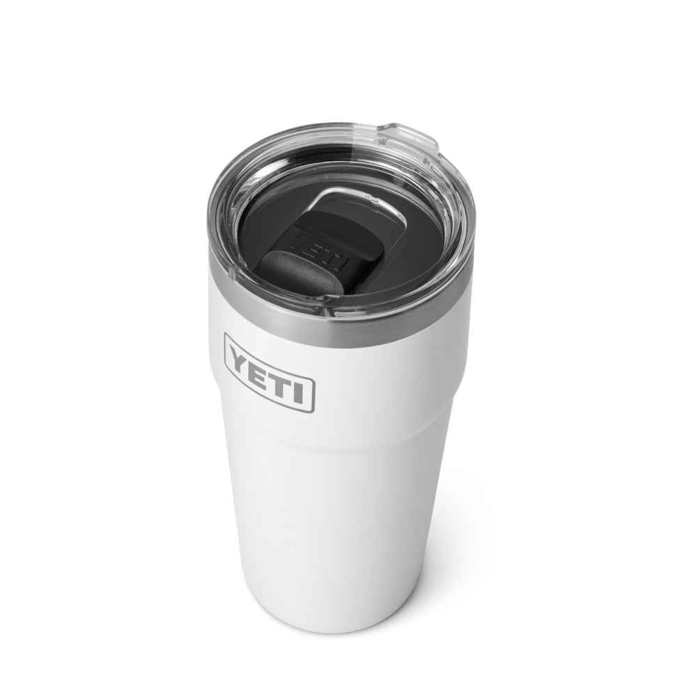 21071503703 TERMO RAMBLER 20oz STACKABLE CUP TAPA MAGNETICA BLANCO MARCA YETI