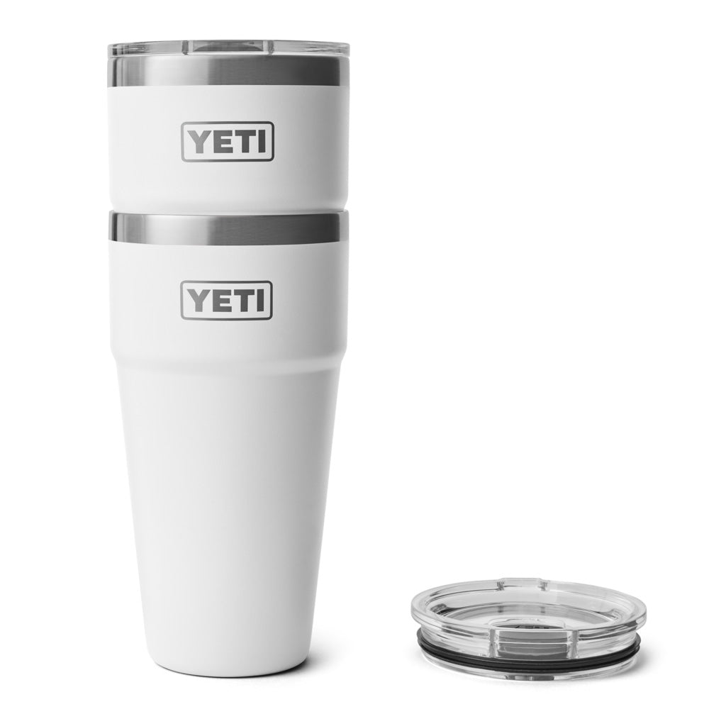 21071503715 TERMO RAMBLER 30oz STACKABLE CUP TAPA MAGNETICA BLANCO MARCA YETI