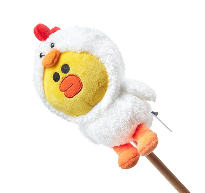 2p LINE Friends Jungle Brown Doll Massager Tools Chicken Sally Kids Toys