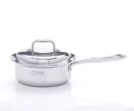 2Qt Stainless Steel Saucepan w/Cover USA Made IL002-PC