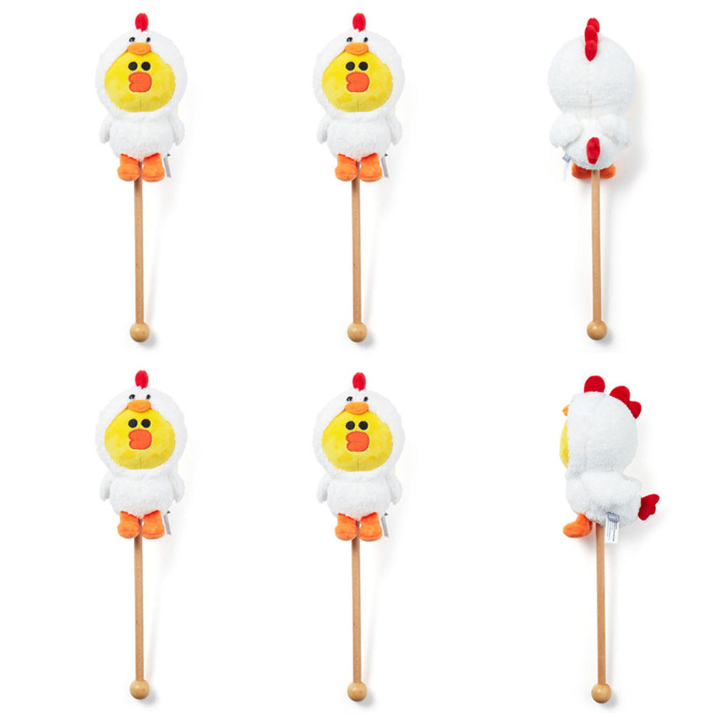 6p LINE Friends Jungle Brown Doll Massager Tools Chicken Sally Kids Toys