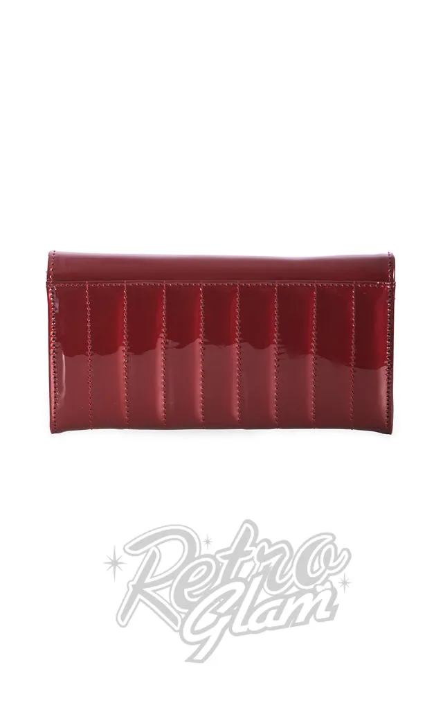 Banned Maggie May Quilted Wallet in Burgundy