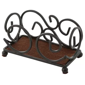 Black Scroll Coaster Holder