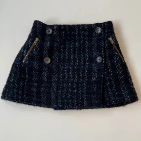 Bonpoint Navy Tweed Skirt: 3 Years