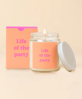 Candle Jar with Lid - Life Of The Party