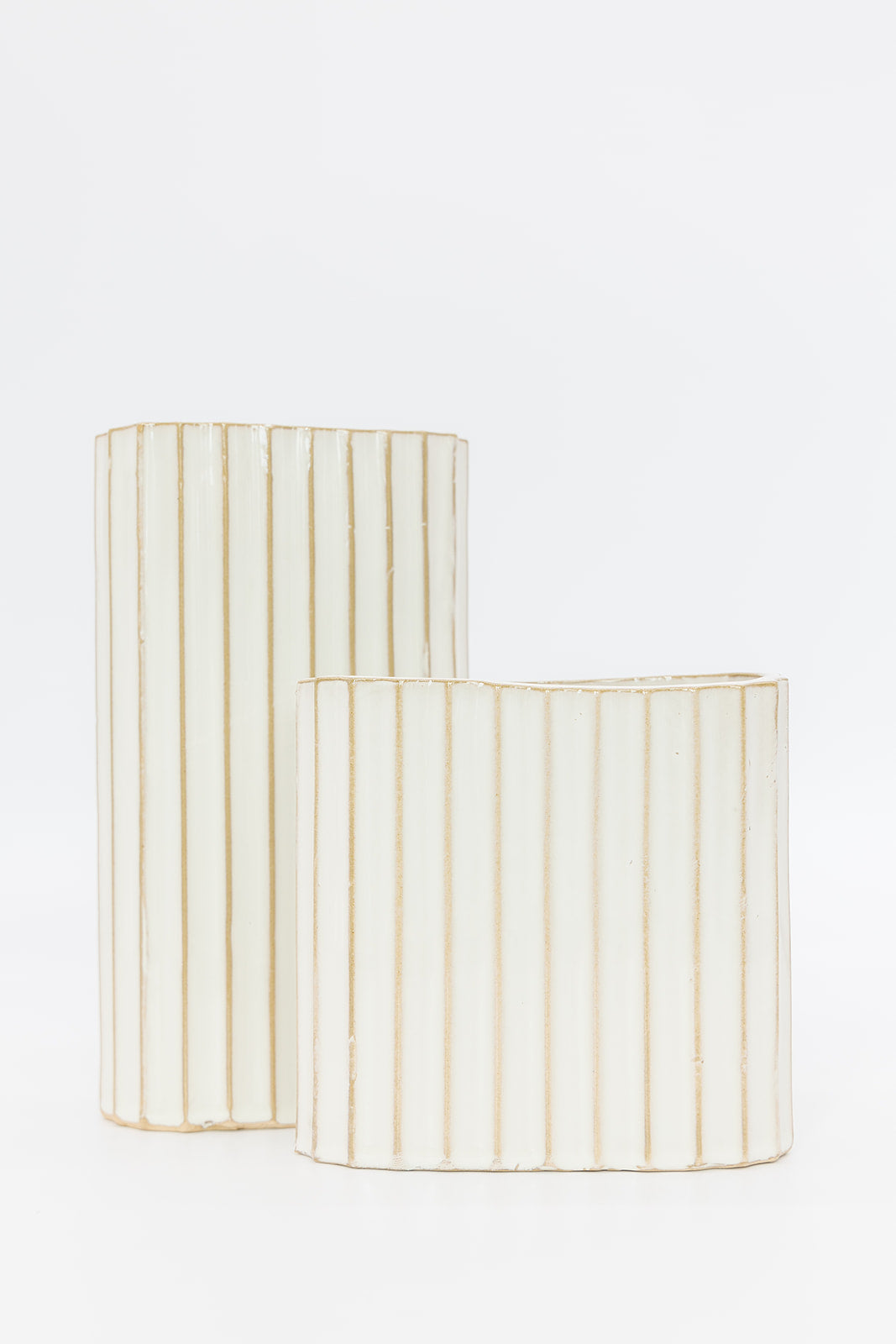 Cara Ribbed Vase