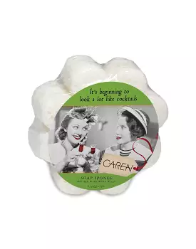 Caren Vintage Shower Soap Sponge - Cocktails!