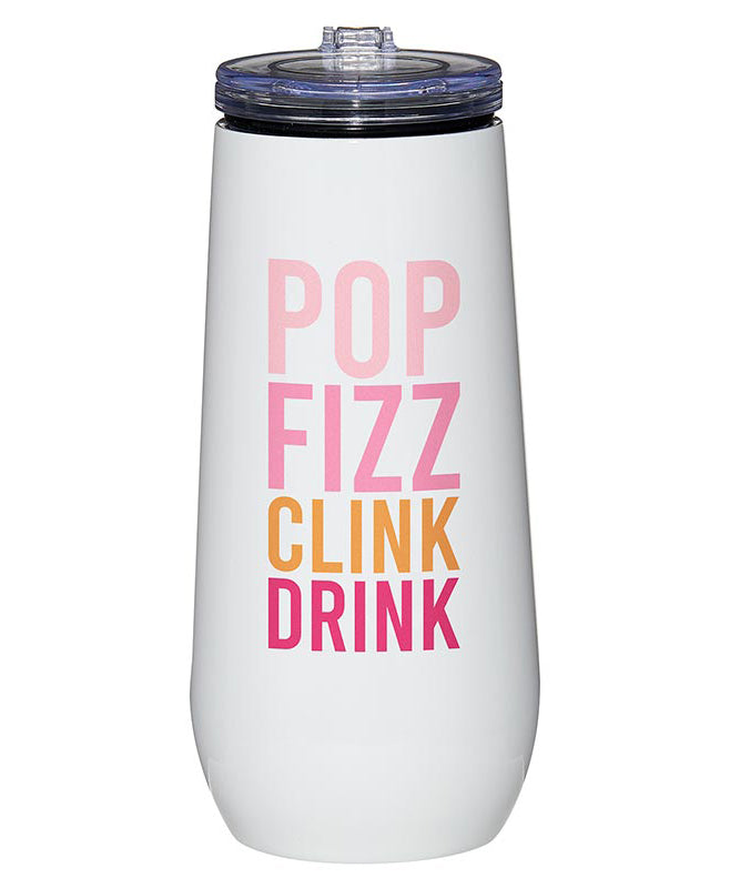 Champagne Tumbler - Pop Fizz Clink Drink