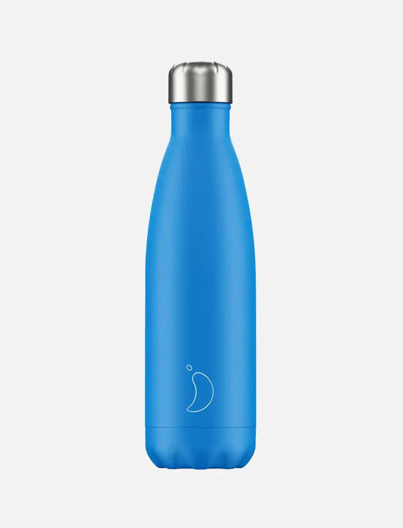 Chillys 500ml Water Bottle Neon Blue