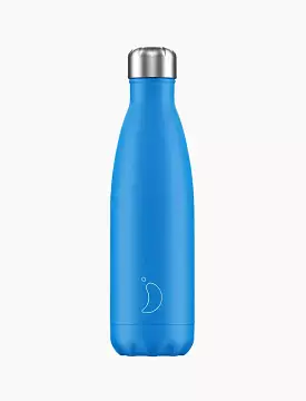 Chillys 500ml Water Bottle Neon Blue