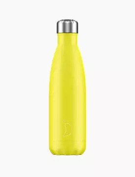 Chillys 500ml Water Bottle Neon Edition Yellow