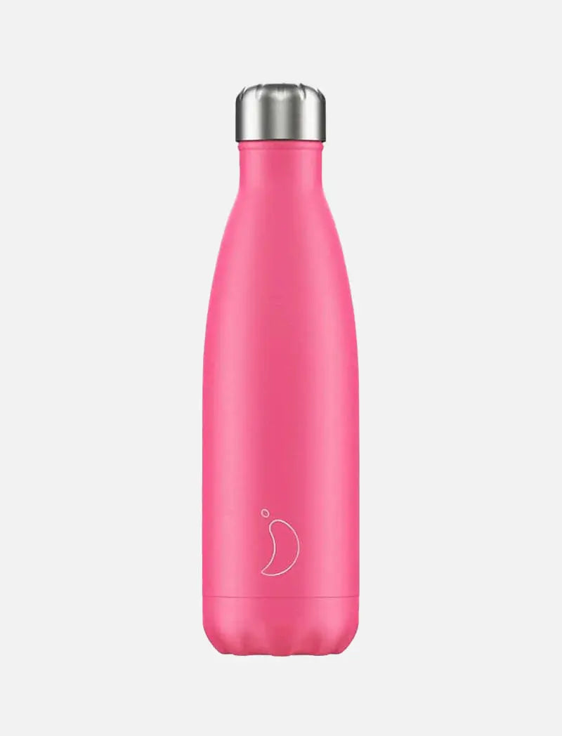 Chillys 500ml Water Bottle Neon Pink