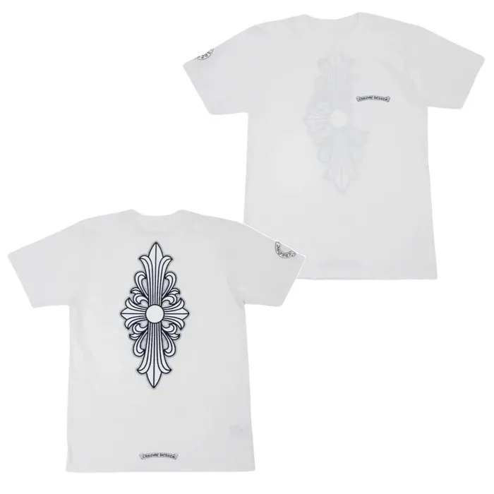 CHROME HEARTS  |Unisex Street Style U-Neck Plain Cotton Logo