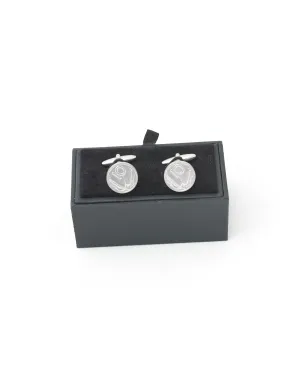 Coin-shaped cufflinks