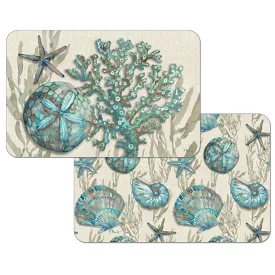 Crescent Beach Shells - Easycare Reversible Placemat