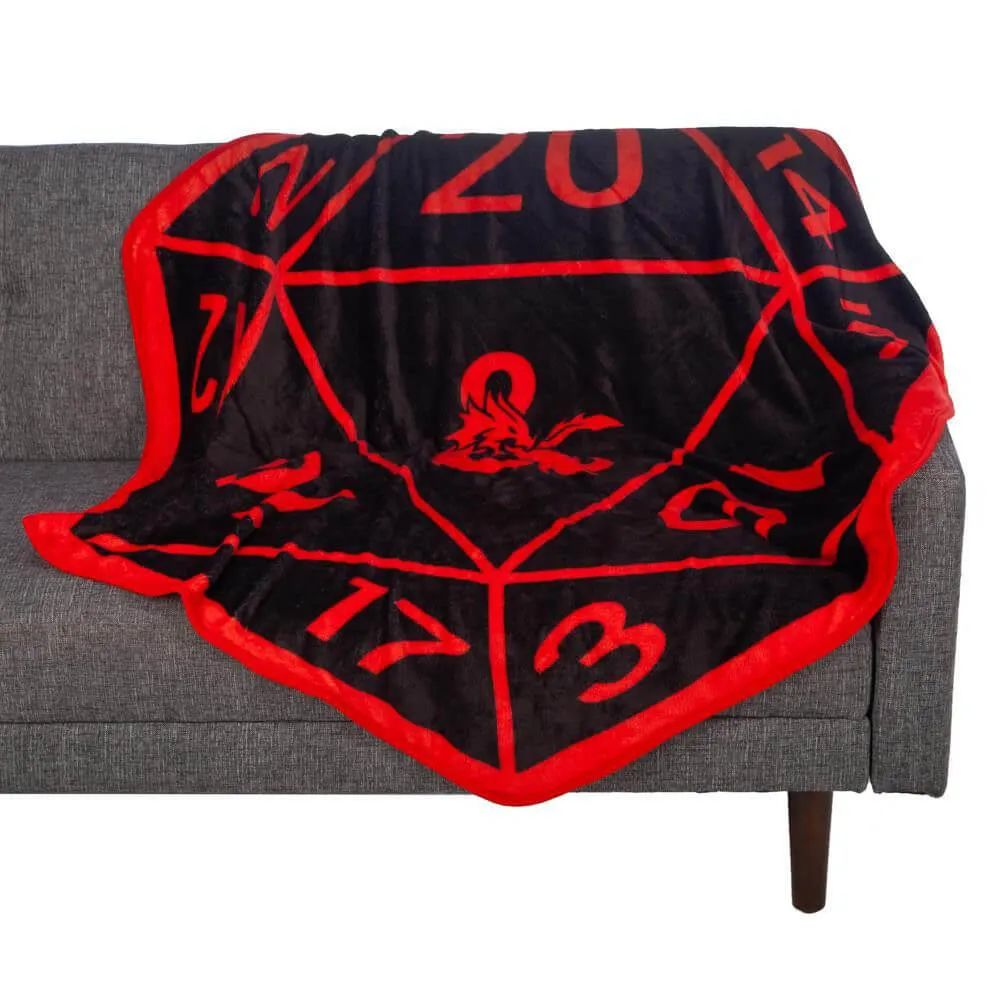 D&D D20 Dice Shaped Throw Blanket