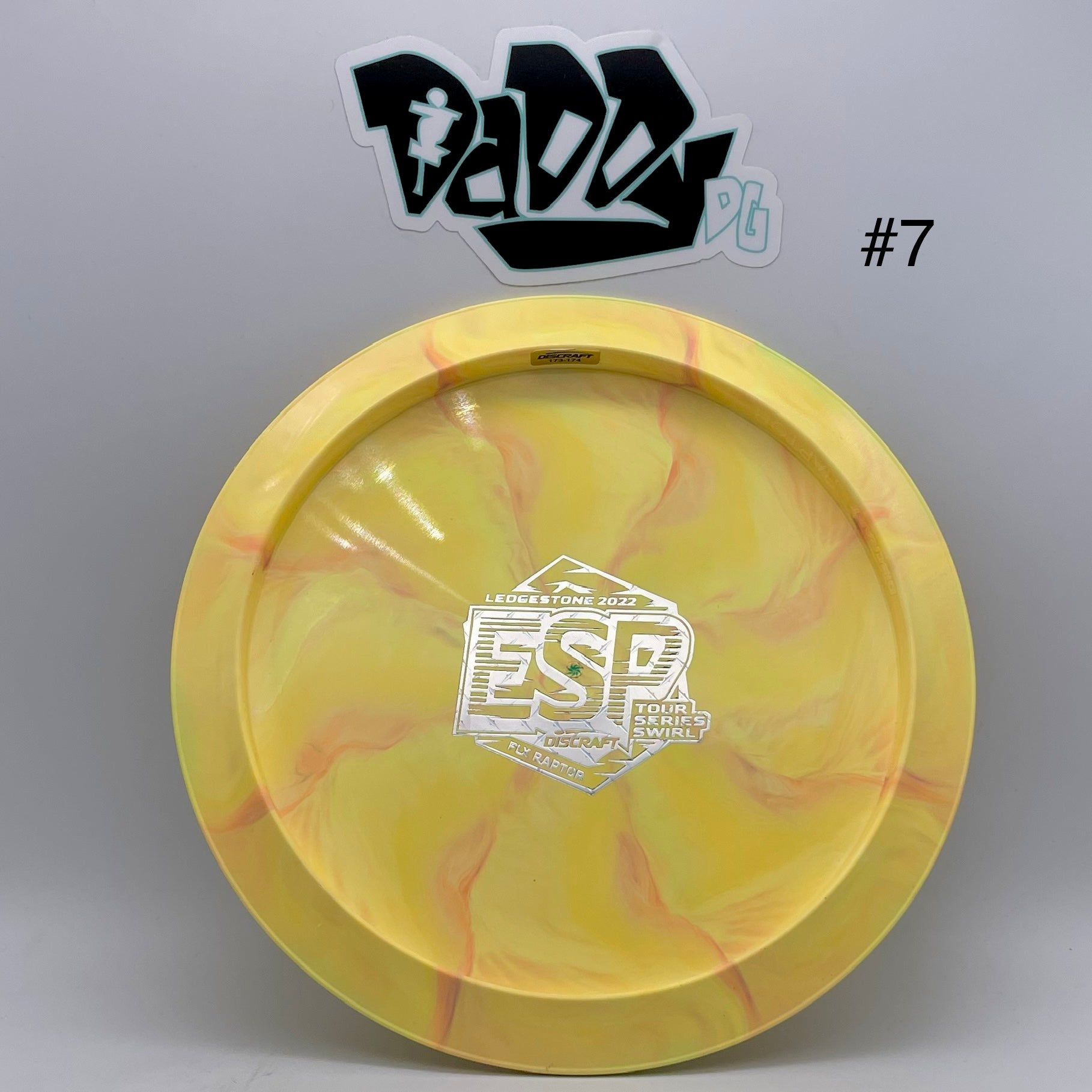 Discraft ESP Tour Series Swirl Flx Raptor Ledgestone 2022 Distance Driver