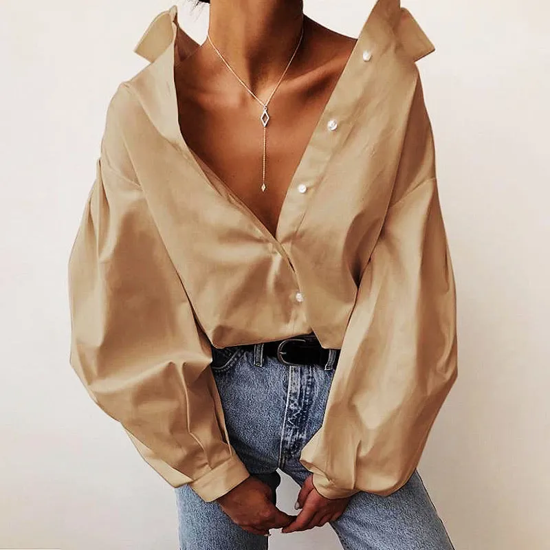 FEMA LANTERN SLEEVE BLOUSE