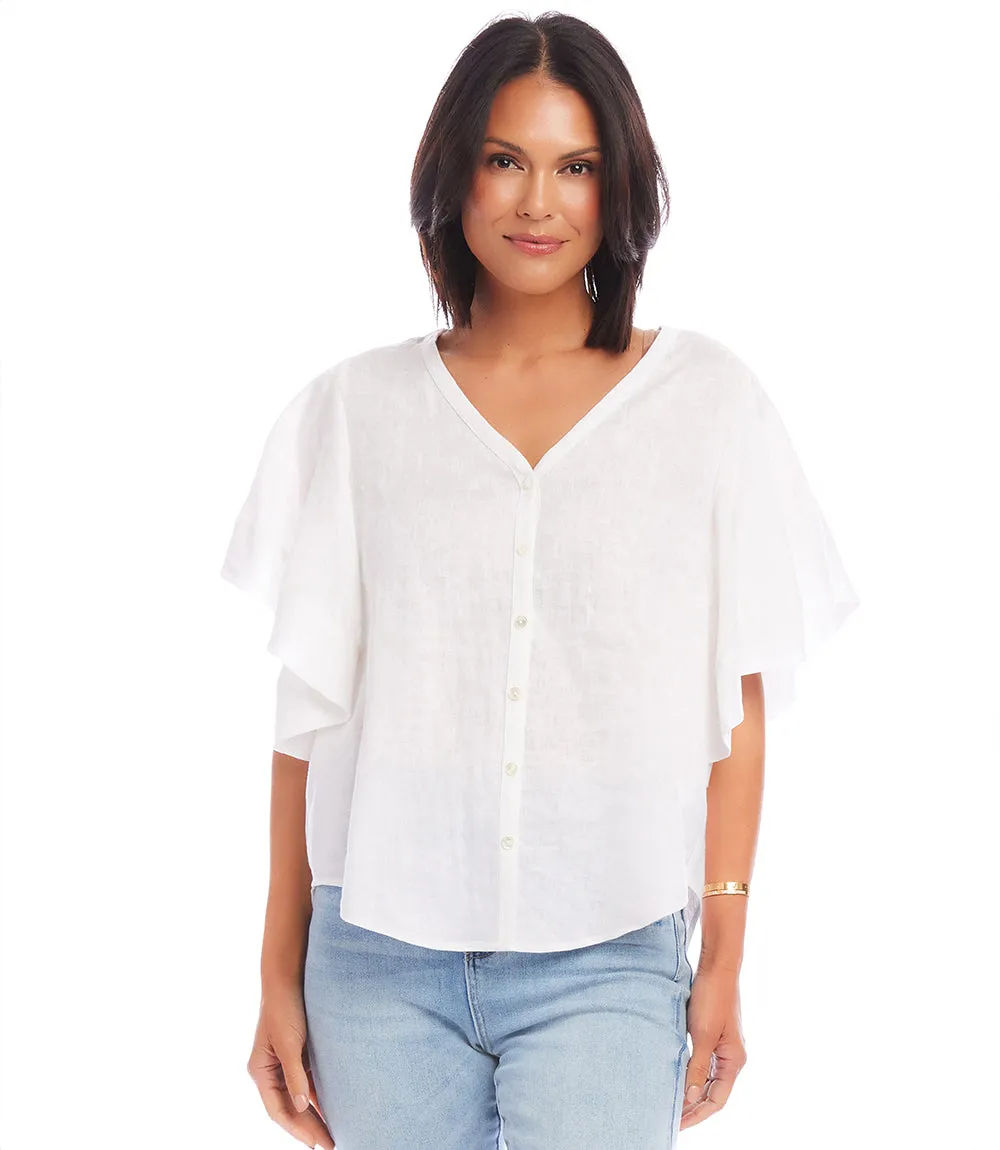 Flutter Sleeve Top