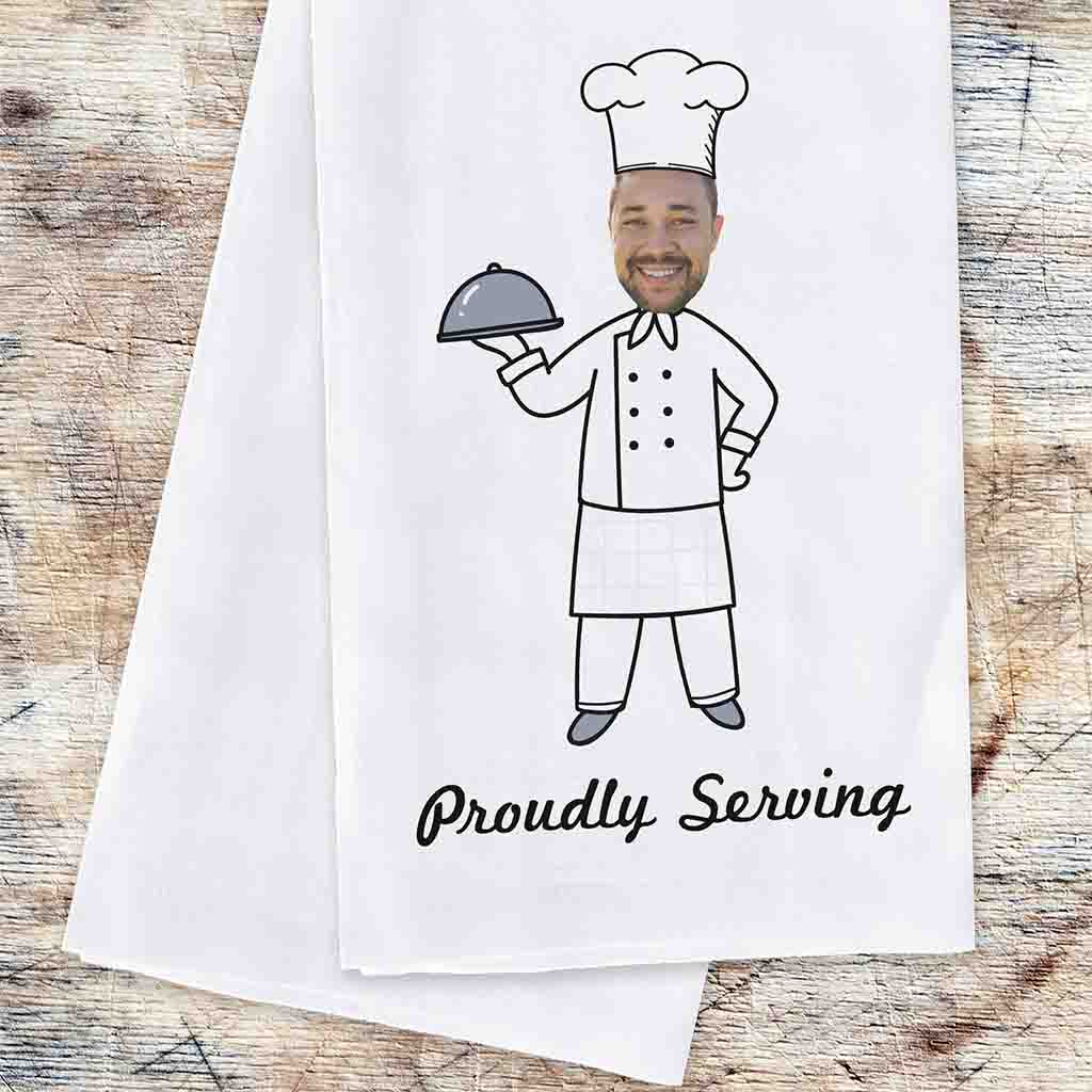 Funny Kitchen Towel Personalized for the Cook