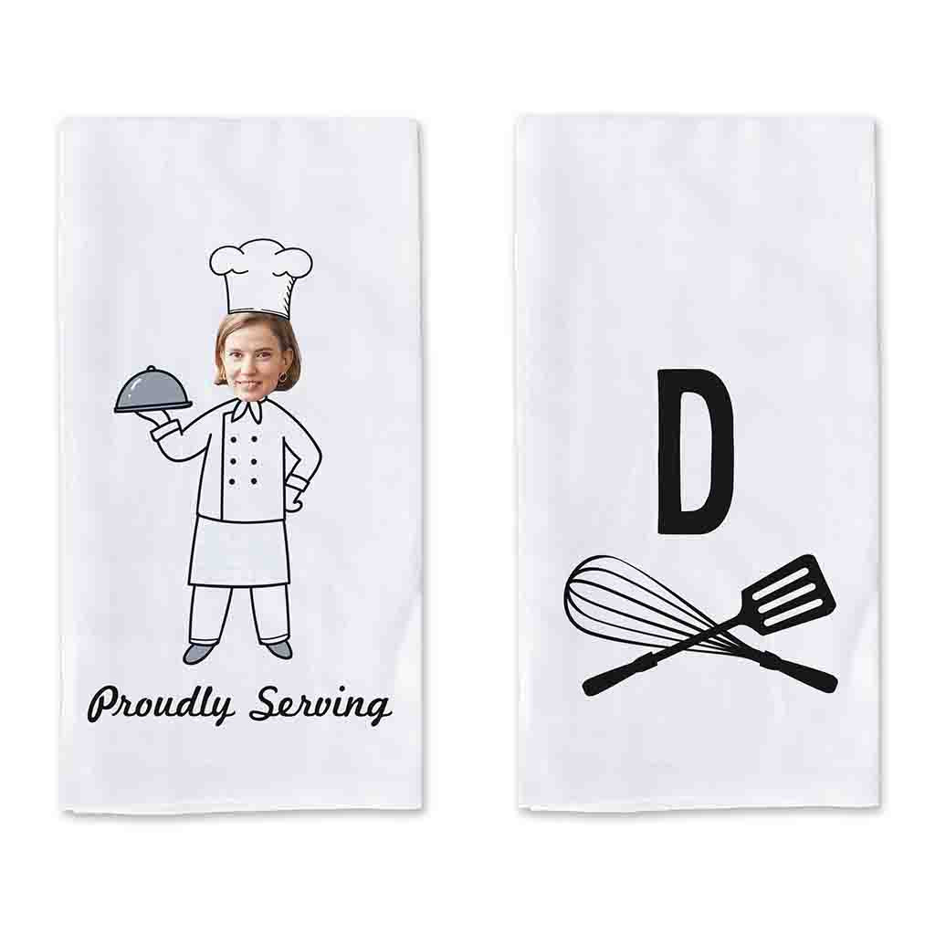 Funny Kitchen Towel Personalized for the Cook