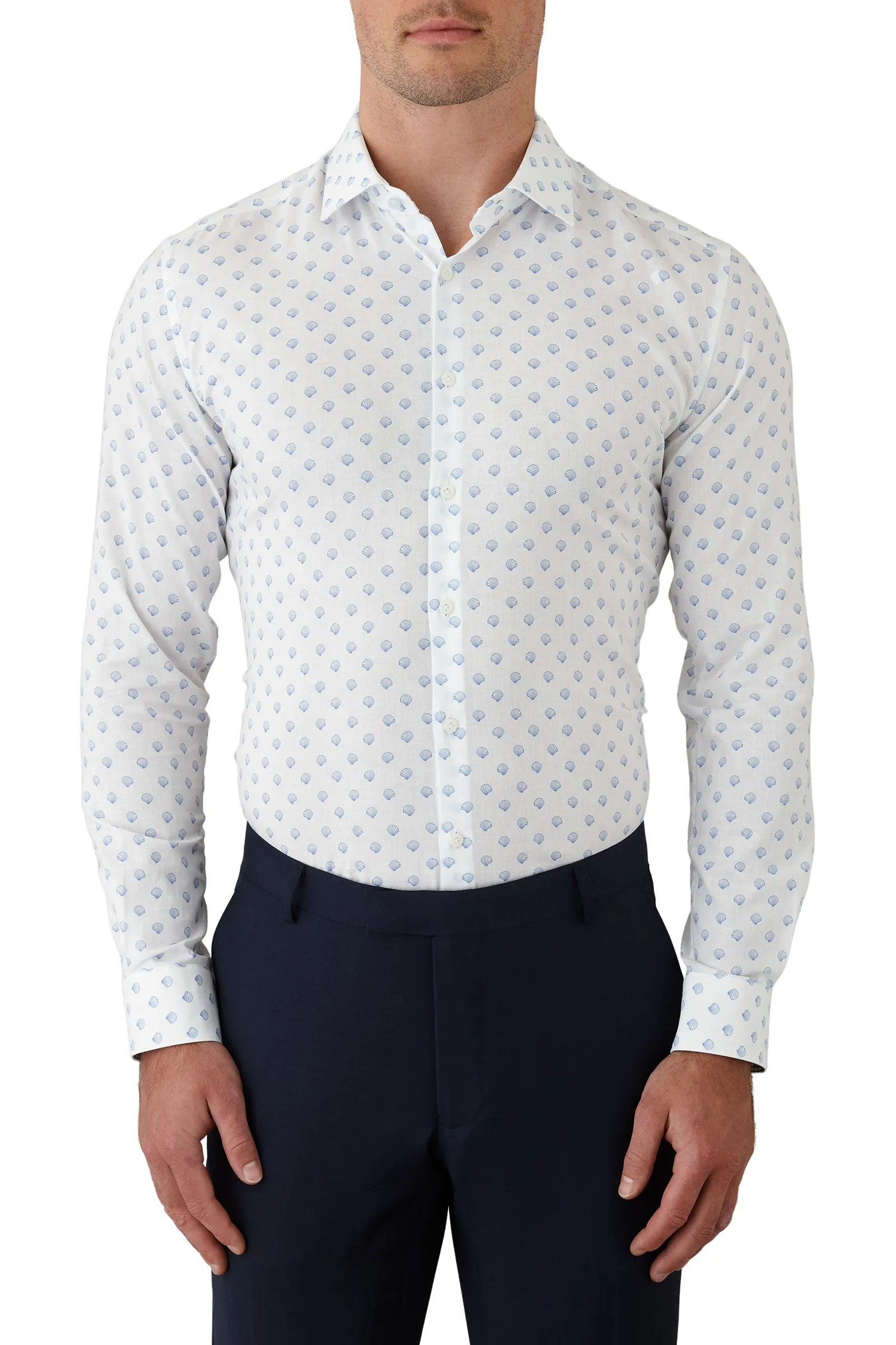 Gibson - Motion Shirt - Sky Seashell Print