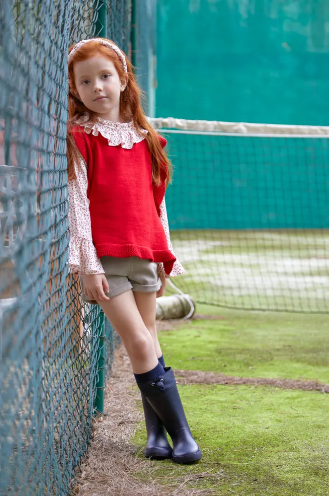 Girl Témpera Blouse-Ecru