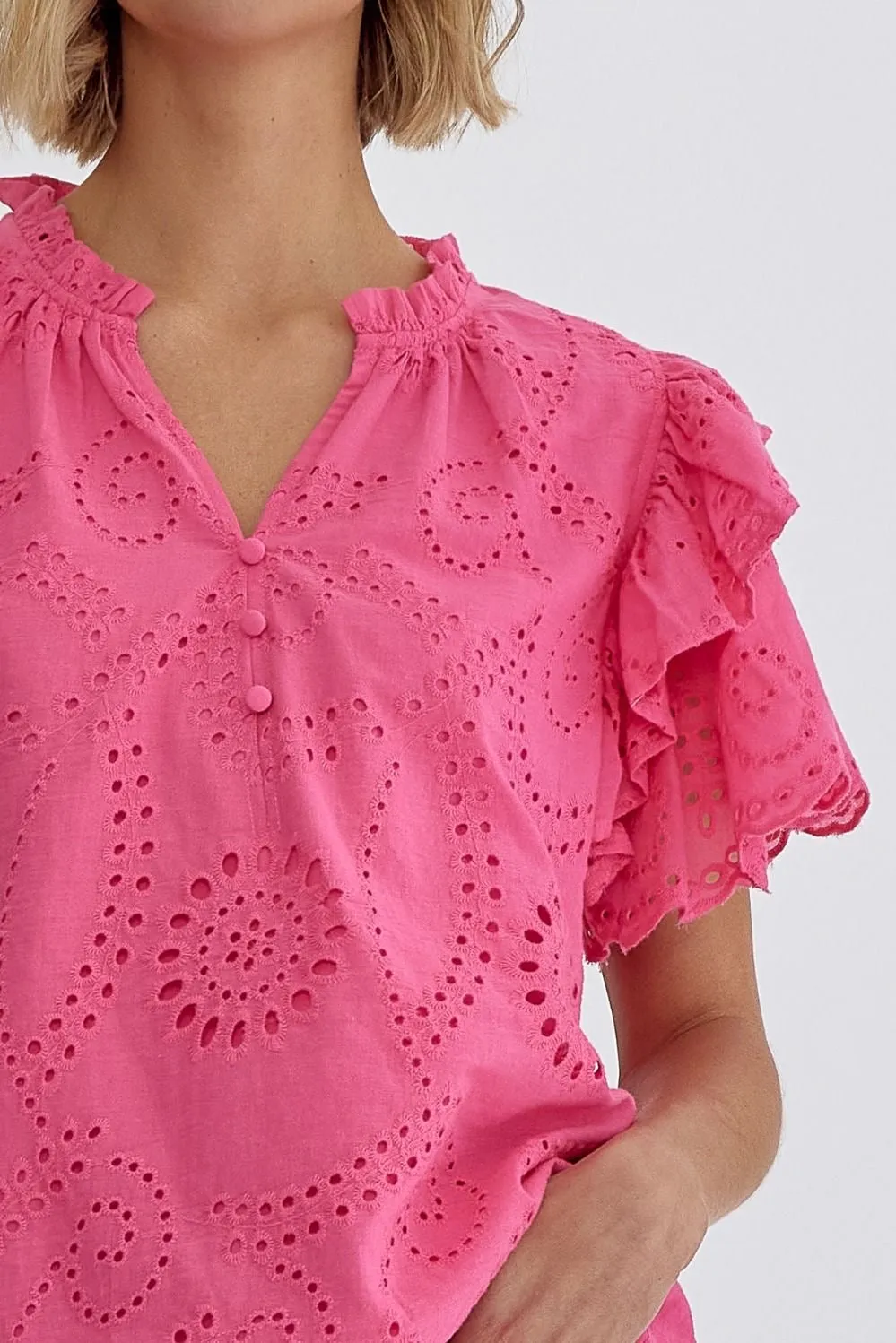 Haley Eyelet Top