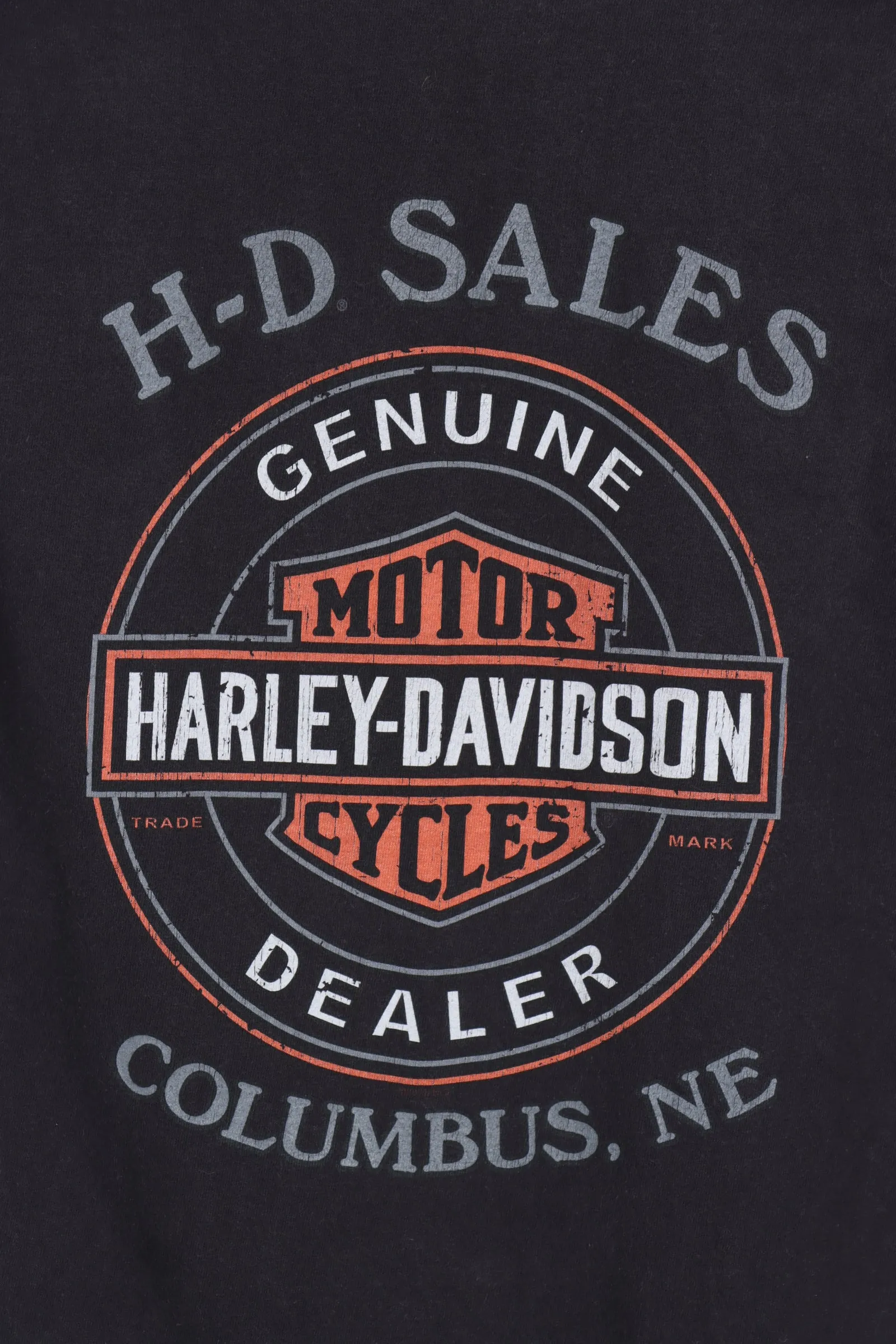 HARLEY DAVIDSON Columbus Clown 'Genuine Dealer' Graphic Tee (M)