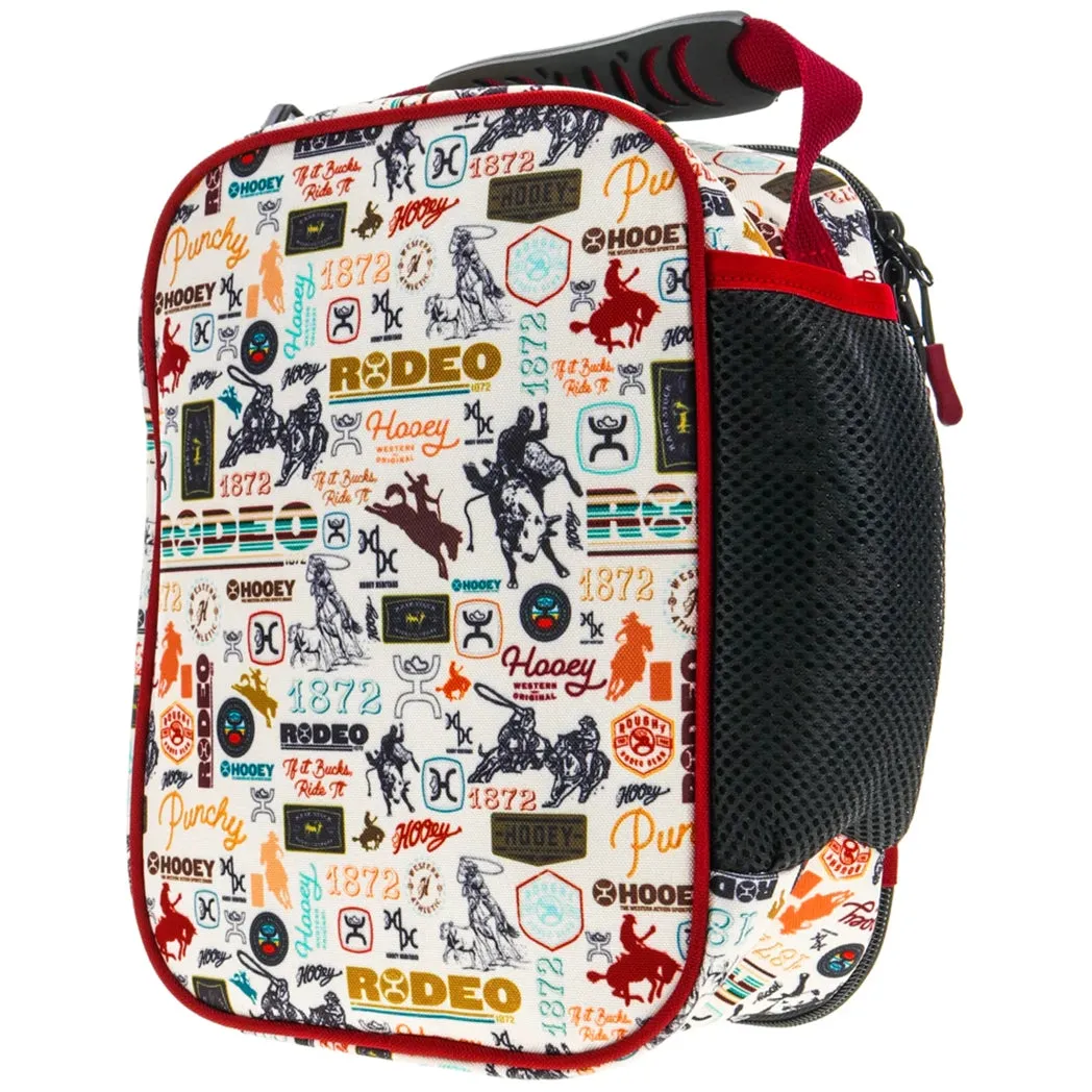 Hooey Red & Cream Rodeo Print Lunch Box