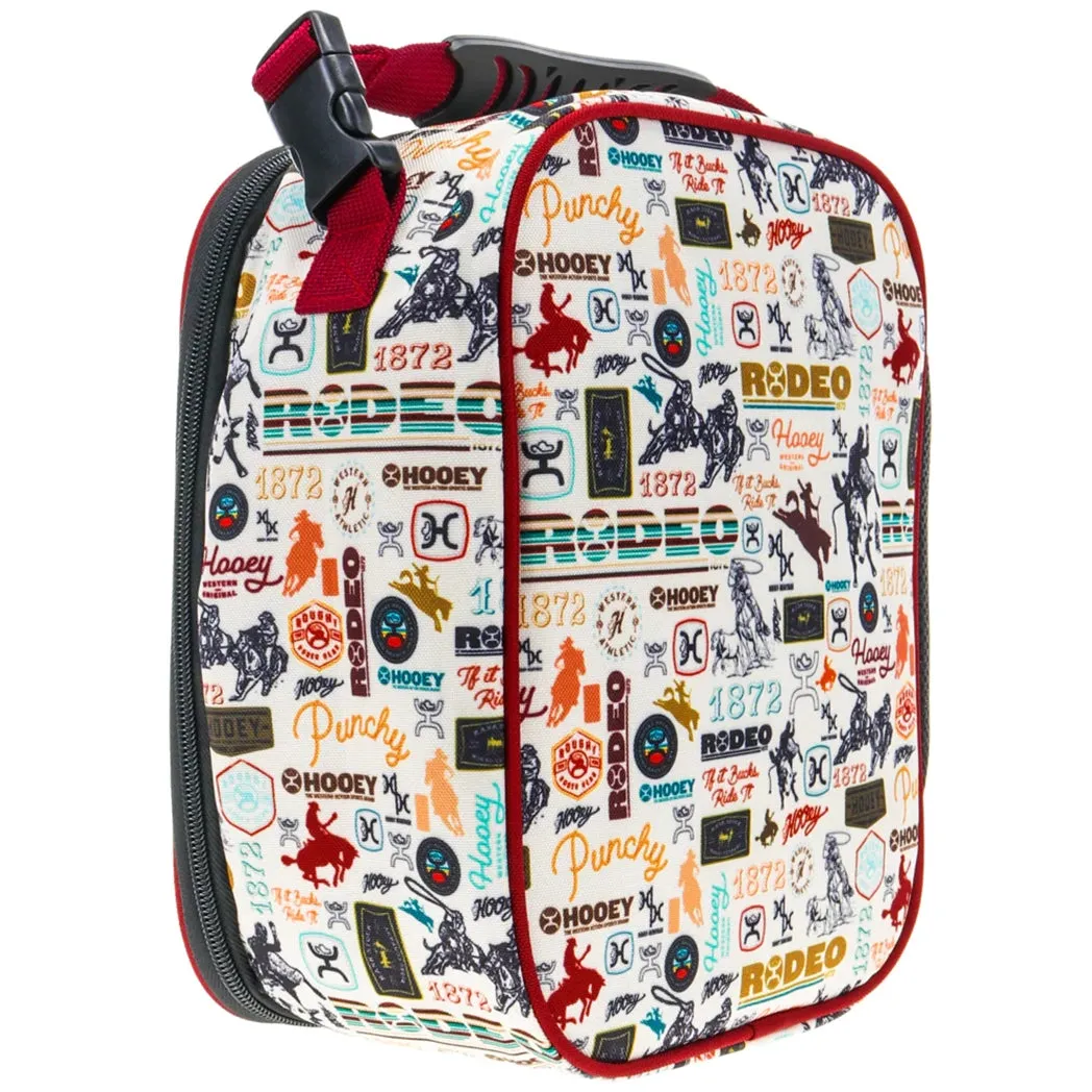 Hooey Red & Cream Rodeo Print Lunch Box