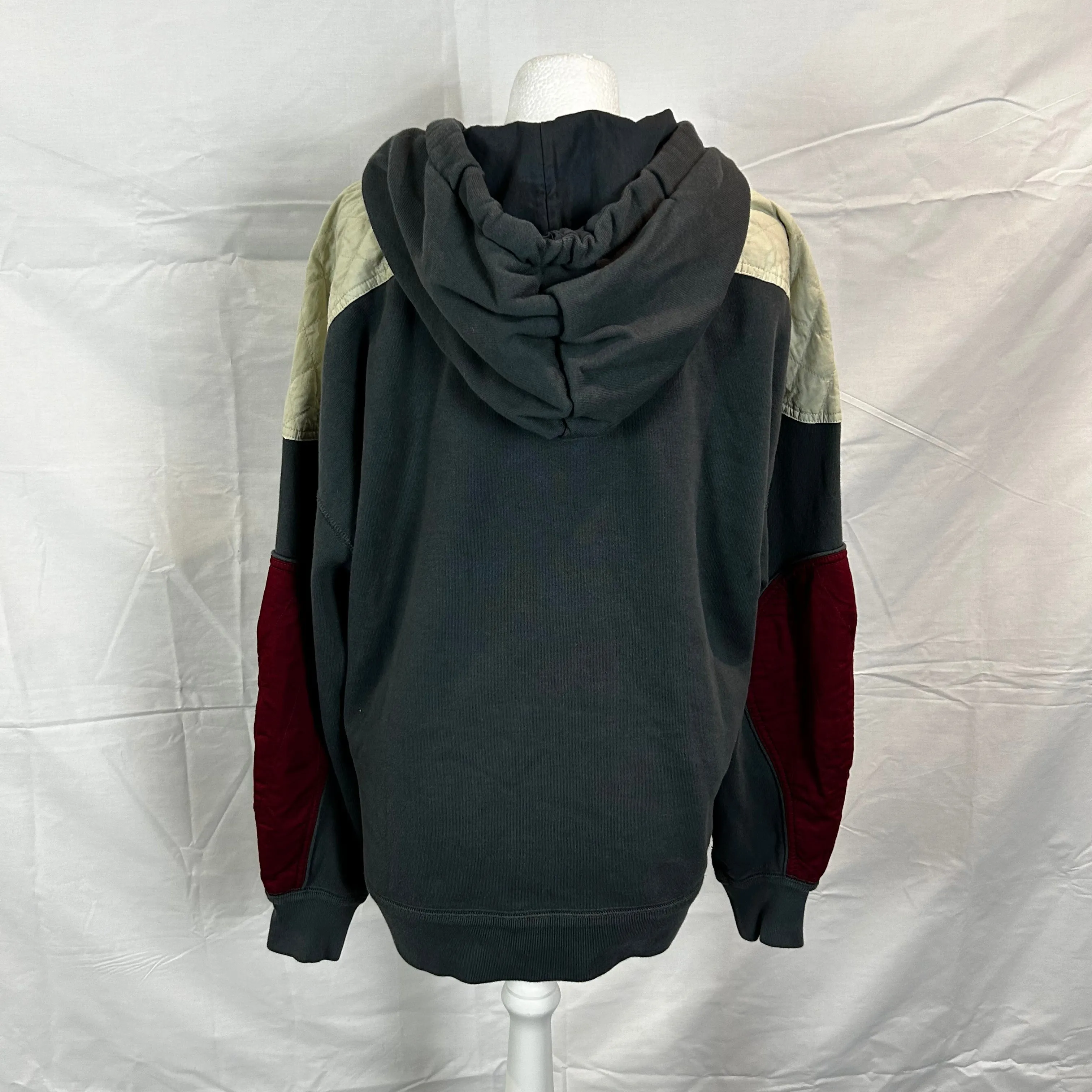 Isabel Marant Etoile Grey Cotton Trim Hooded Sweatshirt XS