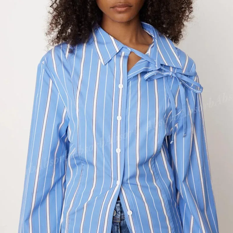 JACQUEMUS  |Stripes Casual Style Long Sleeves Cotton Party Style