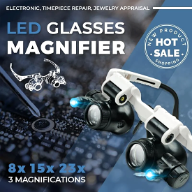 Keilini LED Glasses Magnifier