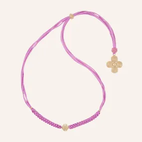 Knotted Heritage Petal Lilac Necklace