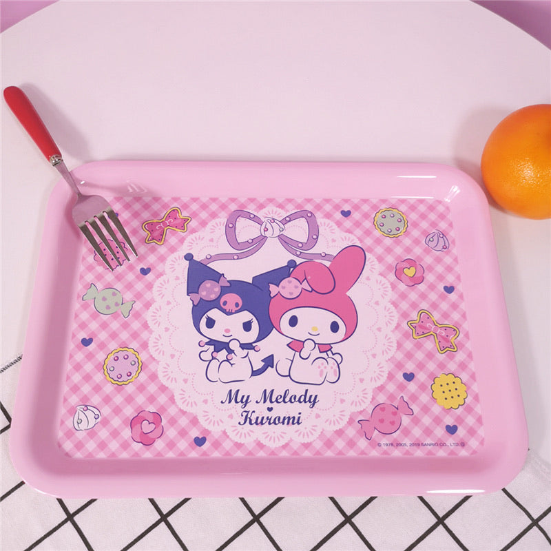 Kuromi my melody dinner plate