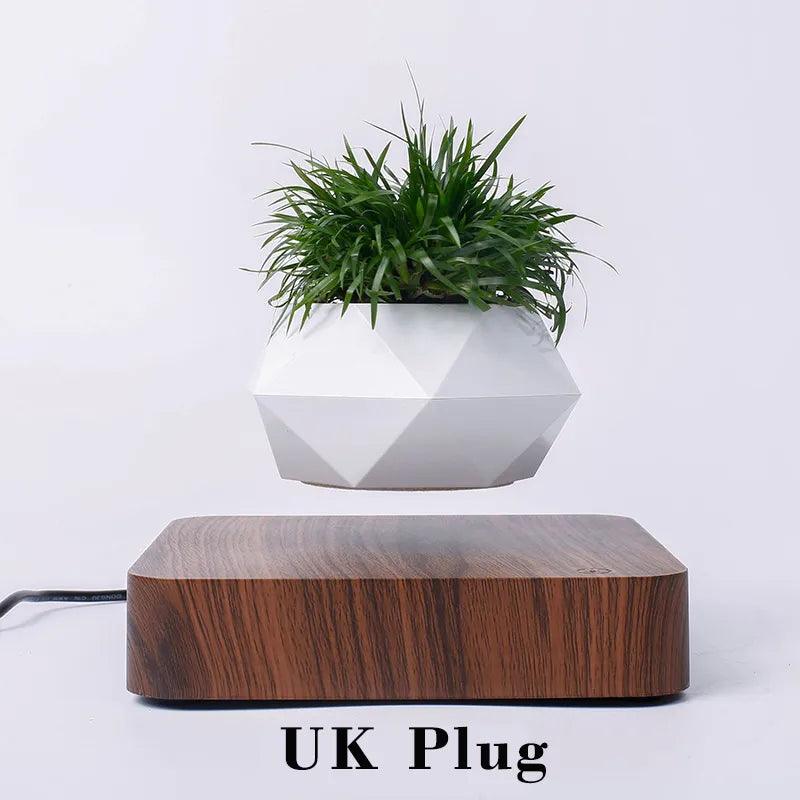 Levitating Air Bonsai Pot Rotation Magnetic Suspension Desk Plant