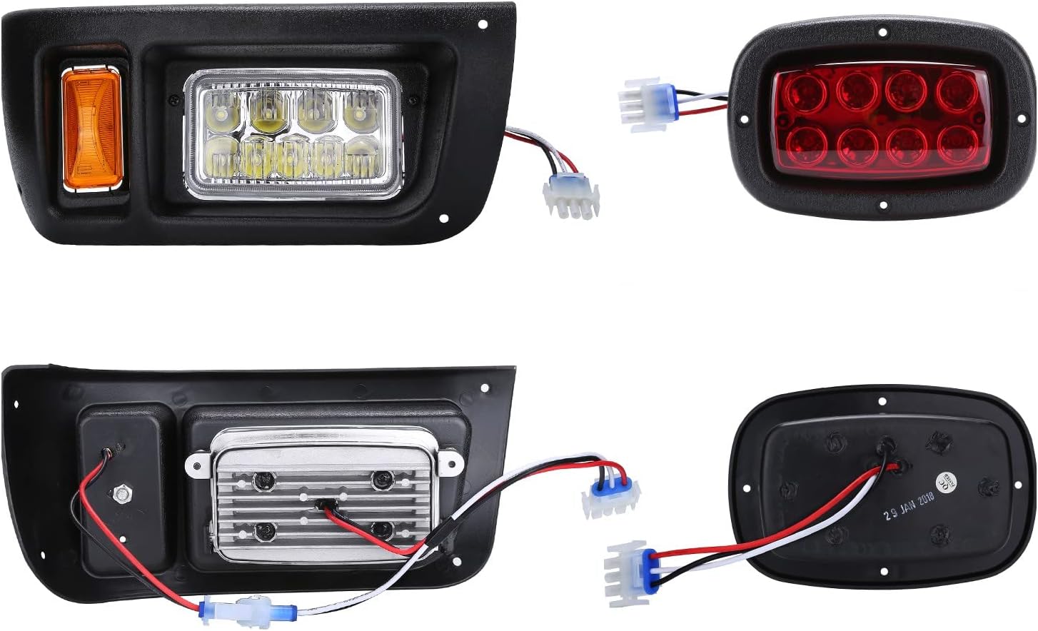 Light Kit LED Headlight and Taillight for Club Car DS Gas and Electric - 10L0L