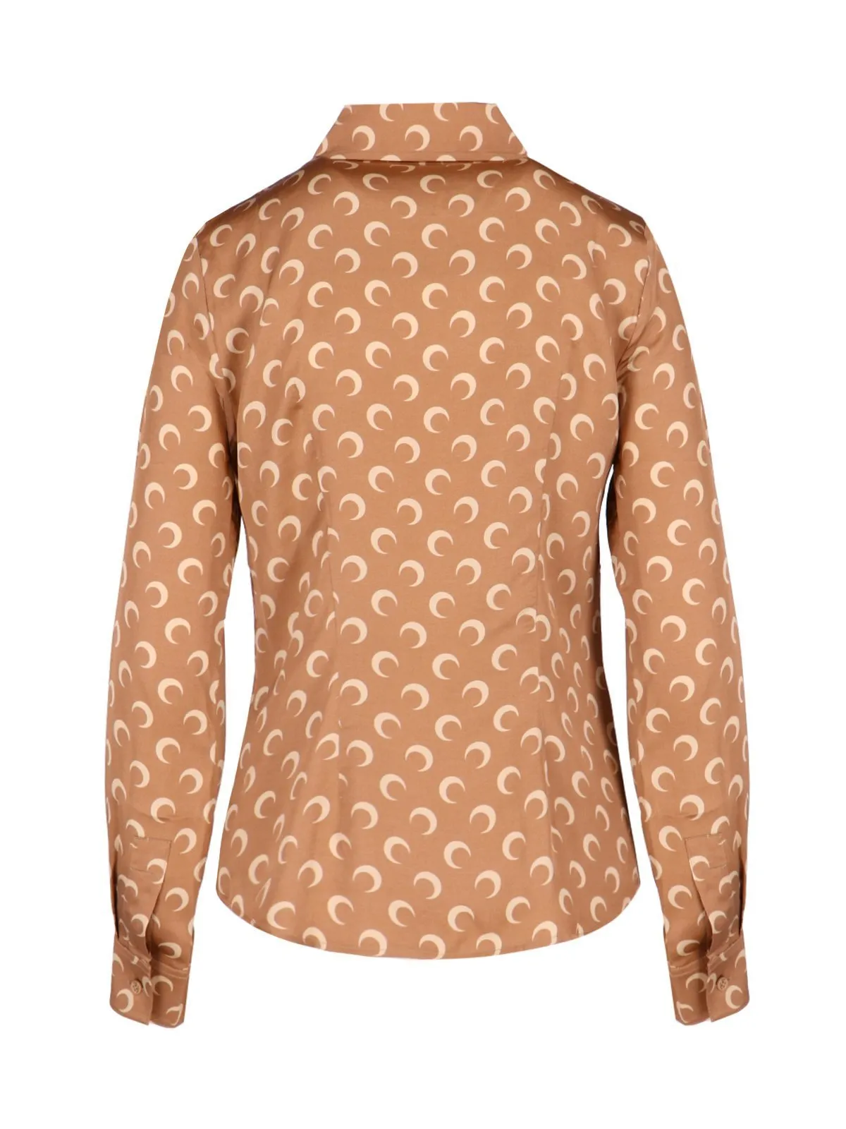 MARINE SERRE  |Casual Style Silk Long Sleeves Elegant Style Logo