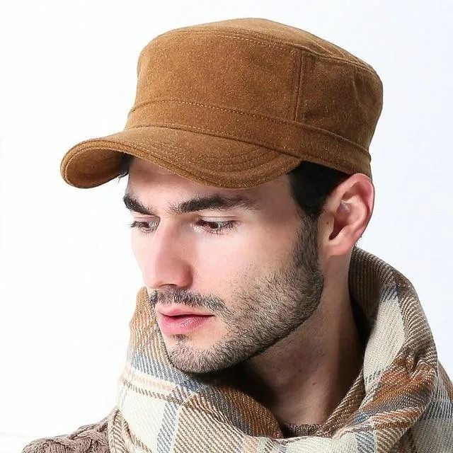 Military Army Gorras Planas Men's Flat Caps and Hats for Winters