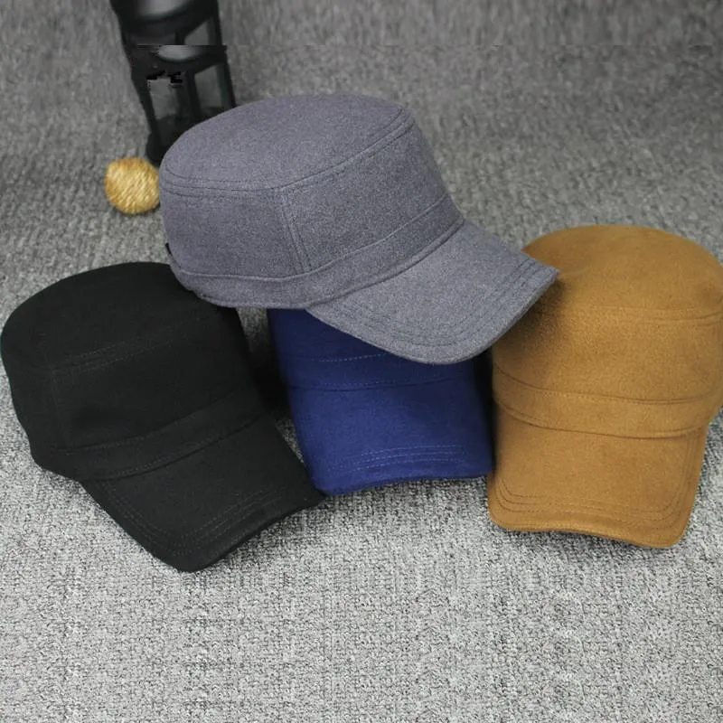 Military Army Gorras Planas Men's Flat Caps and Hats for Winters