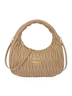 Miu Wander bag in quilted nappa