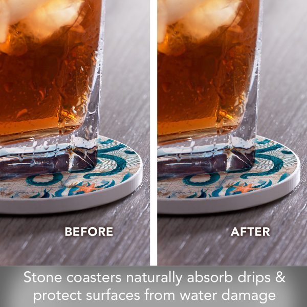 Monterey Bay Octopus Coaster Set