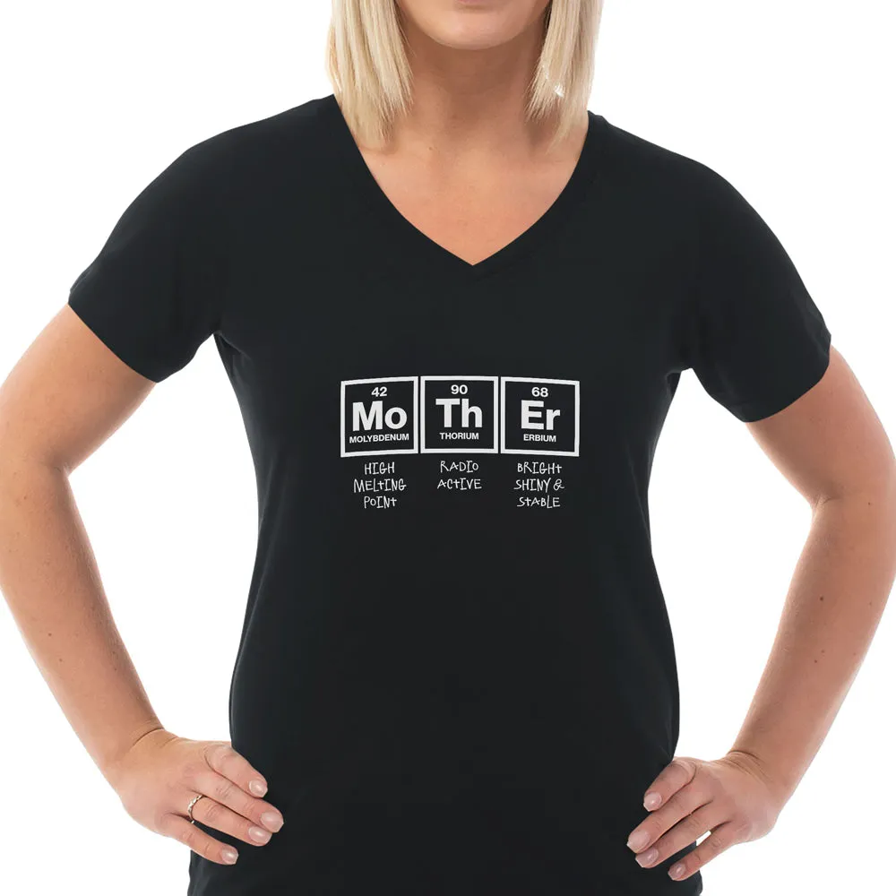 Mother Elements Ladies Cotton V-Neck T-Shirt