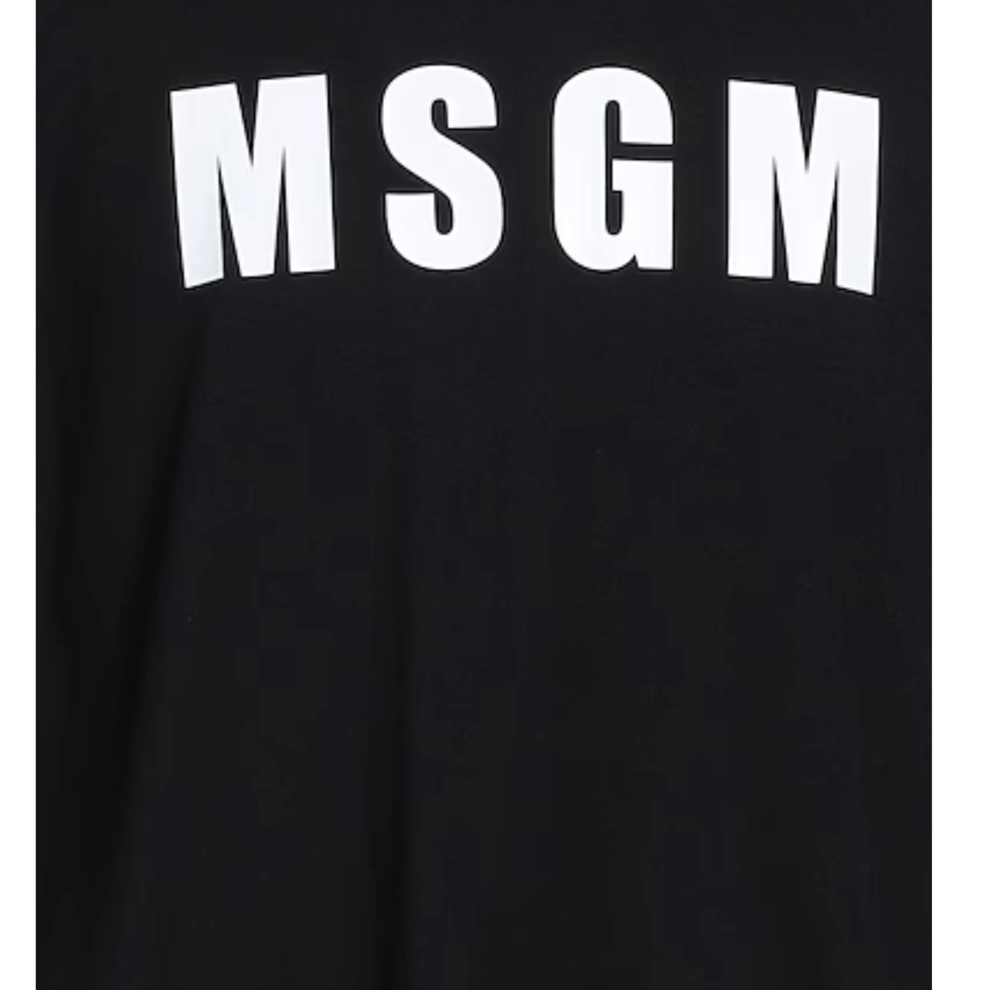 MSGM  |Unisex Street Style U-Neck Cropped Plain Short Sleeves Midi