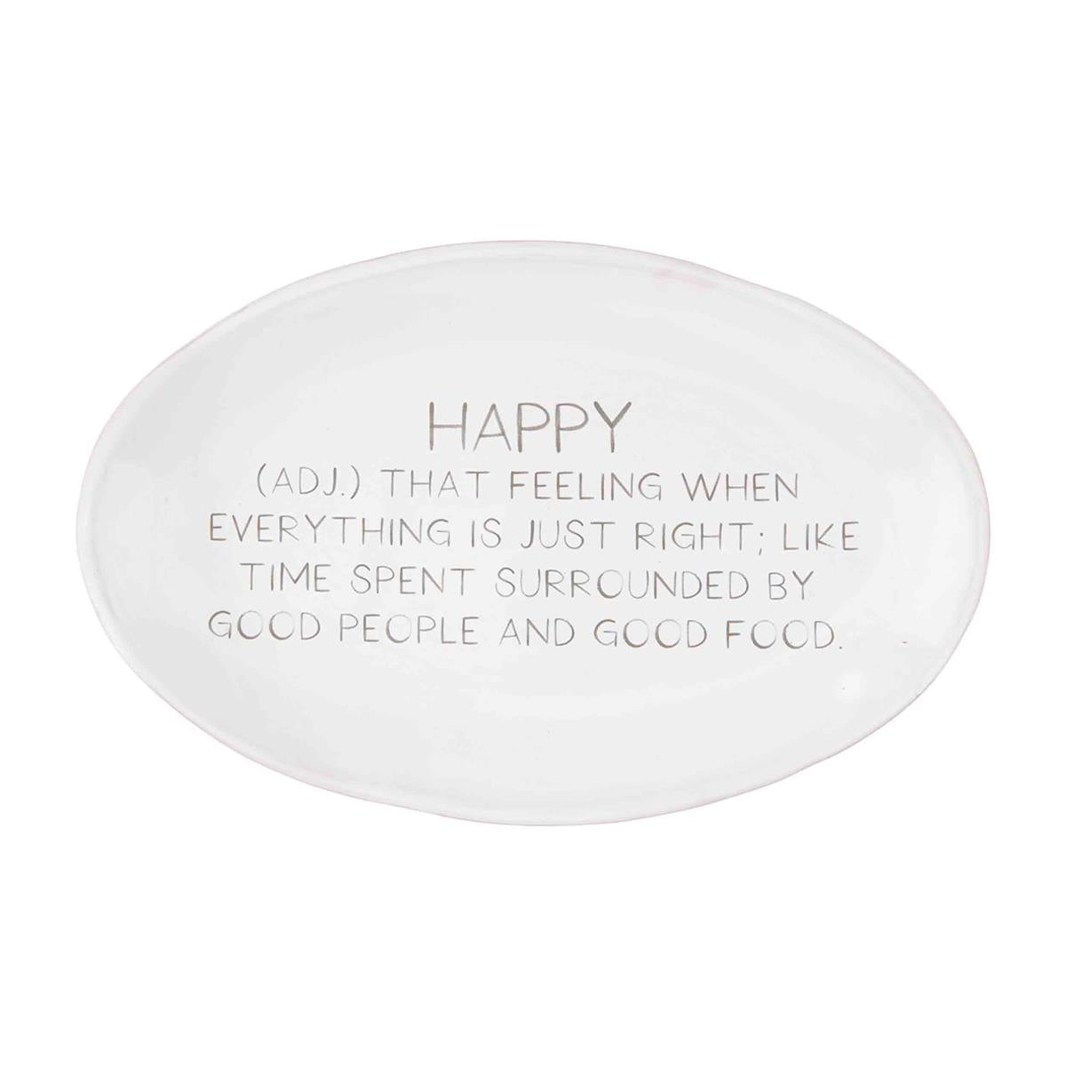 Mudpie Happy Definition Tray