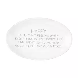 Mudpie Happy Definition Tray